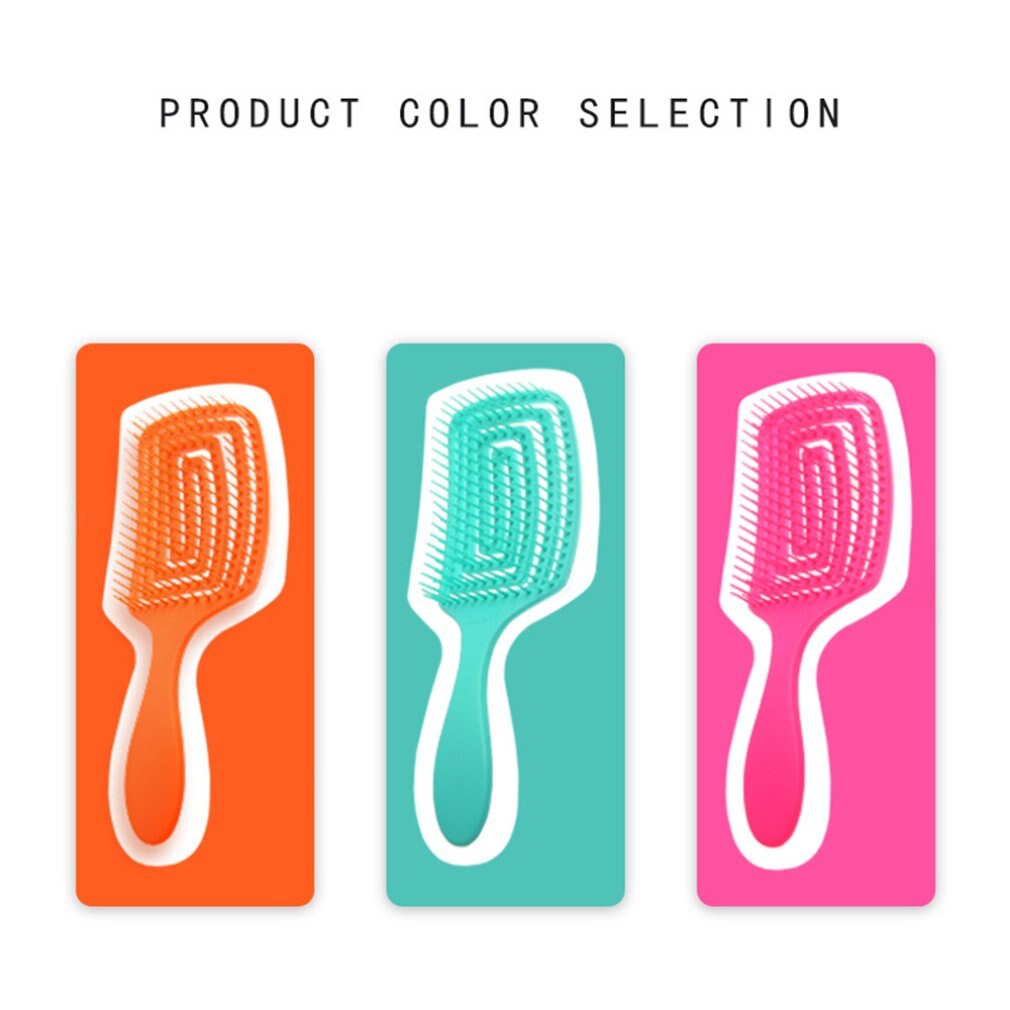 Universal Scalp Massage Comb Rebound Big Curved Comb Oil Head Shape Wide Tooth Comb Fluffy Hairdressing Comb