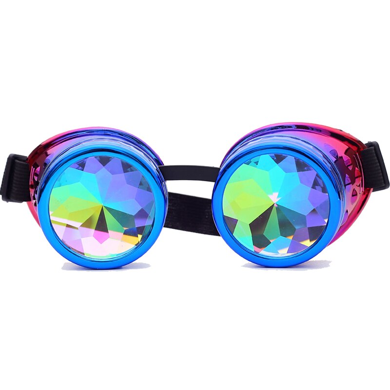 C. F. GOGGLE Halloween Kaleidoskop Bunte Brille Steampunk Frauen retro Brille Männer Party EDM Sonnenbrille gebeugt Objektiv: 005-V