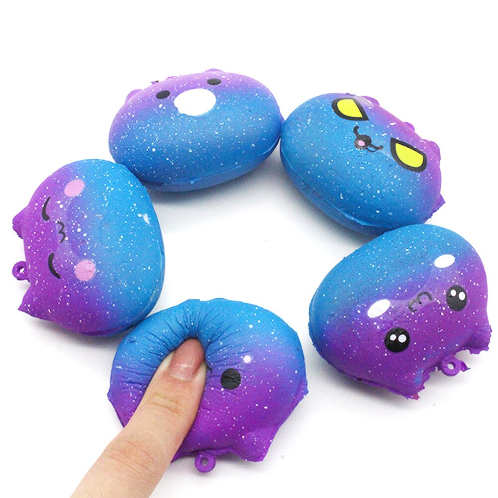 Fidget Toys Popit Squishies Galaxy Kitty Slow Rising Cartoon Cream Scented Stress Relief Toys Антистресс Figet Toys Stress Toy