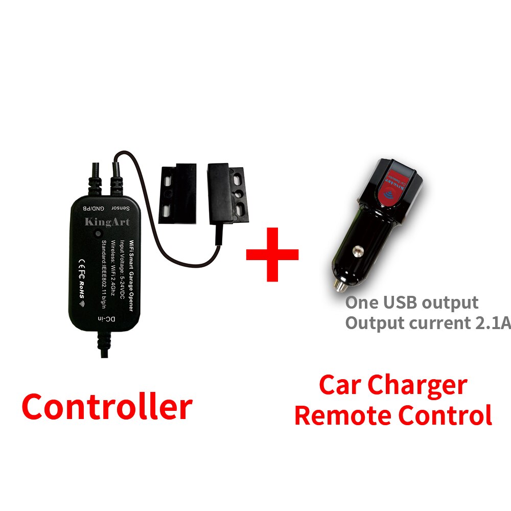 Tuya smart life wi-fi garage haven døråbner elektrisk tilbagetrækkelig dør kontrol diy trådløs åbner app fjernbetjening: Komplet sæt
