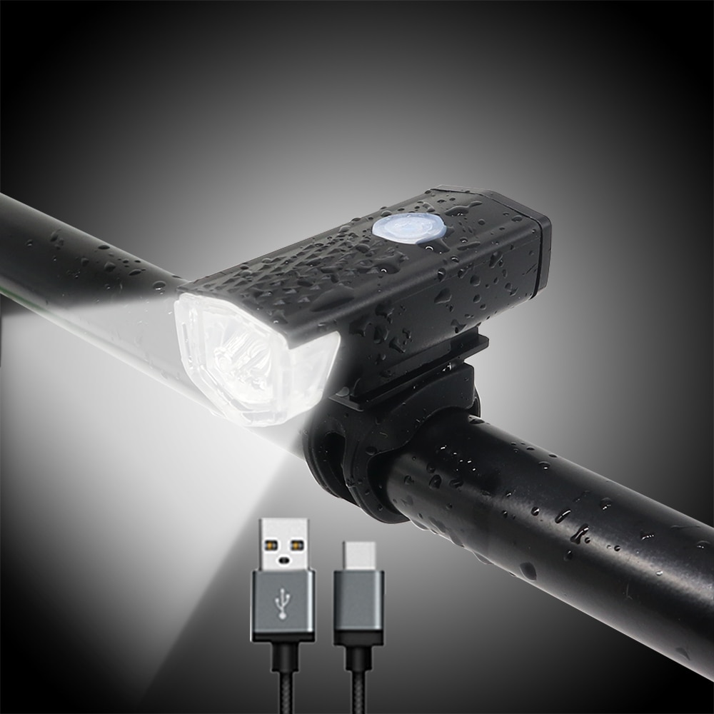 FTW Bike Light USB Oplaadbare 300 Lumen 3 Mode Fiets Front Light lamp Fiets Koplamp Fietsen LED Zaklamp Lantaarn FL3112