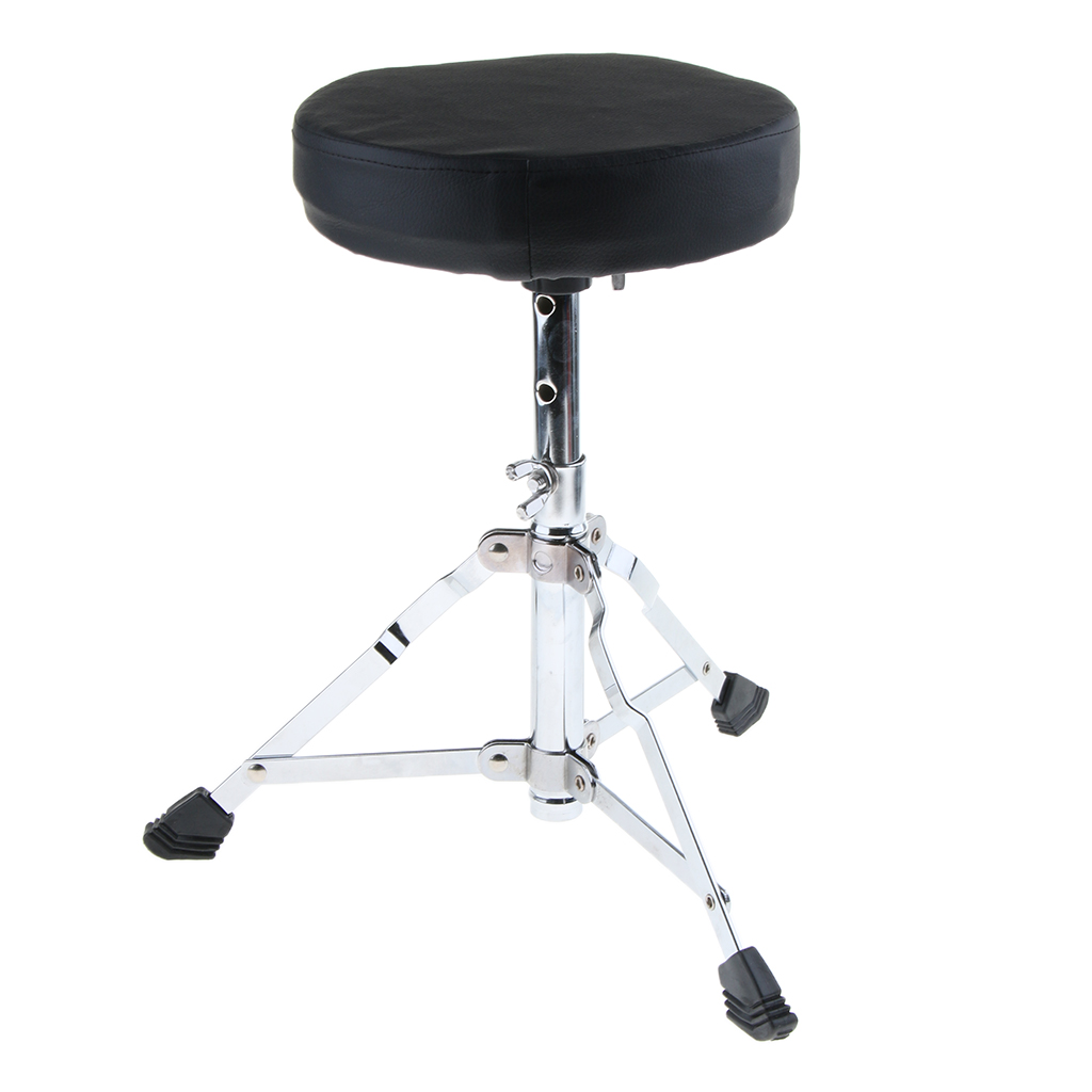 Taburete acolchado de Metal ajustable, silla con pie para tocar guitarra, Piano, tambor