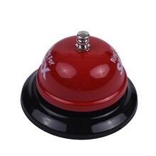 Campana de percusión de mano colorida, campana de llamada de Metal para portero, cocina, restaurante, Bar, servicio de aula