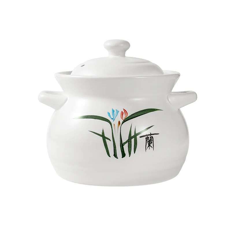 Ceramic Clay Soup Pot High Temperature Casserole Pot Thick Bottom Food Stewpan Cooking Kitchen Cookware Stew Pot