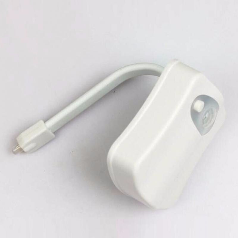 Inteligentna łazienka ruchu wykrywania deska klozetowa lampka nocna 8 kolory robić muszli klozetowej lampa doprowadziło WC lampka nocna włączanie/wyłączanie