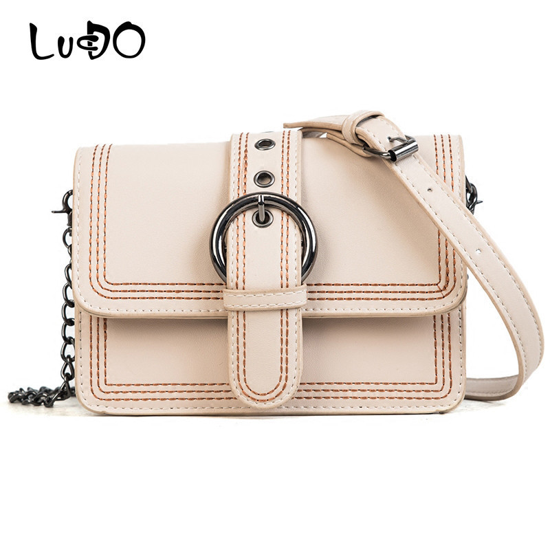 LUCDO Women Small Chains Bags Flap Bags Famous Brand Handbag Lady Messenger Female Crossbody Bag Mini Bag Bolsa