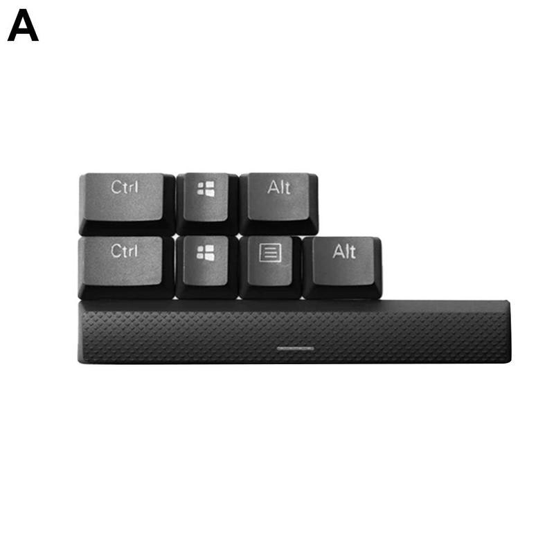 8pcs/set Replacement Keycaps For Corsair K70 K65 K95 RGB STRAFE for Logitech G710 Mechanical Keyboard PBT Lighting Translucent: One-size black