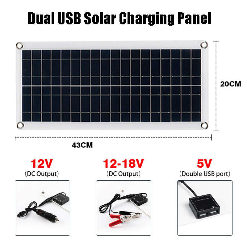 1000W Inverter Solar Panel 12V Solar Battery 10A 60A Controller Solar Panel Kit Mobile Phone RV Car Caravan Home Camping Outdoor