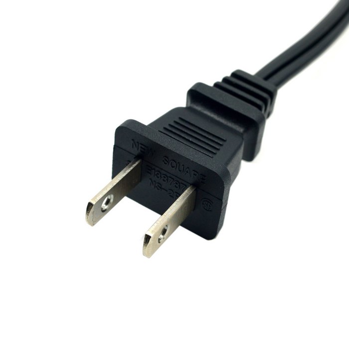 Jimier cy kabel 100cm usa 2 ben han  to 90 grader retvinklet iec 320 c7 strømforsyningsledning kabel