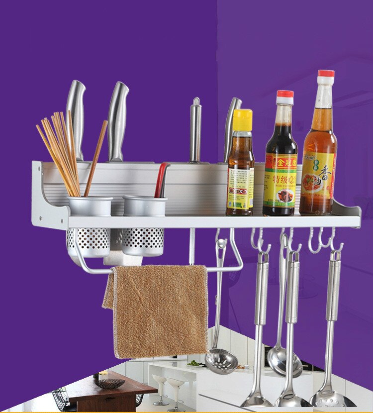 Wall Mounted Pot Pan Rack Multifunctional Kitchen ... – Vicedeal