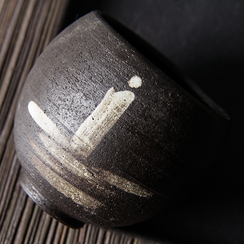 Zen Handgemachte Keramik Mönch Chinesische Tassen Schokolade Farbe Meditation Tee Tasse einstellen Teegeschirr Schüssel Für Tee Zeremonie Teetasse Kaffee Becher