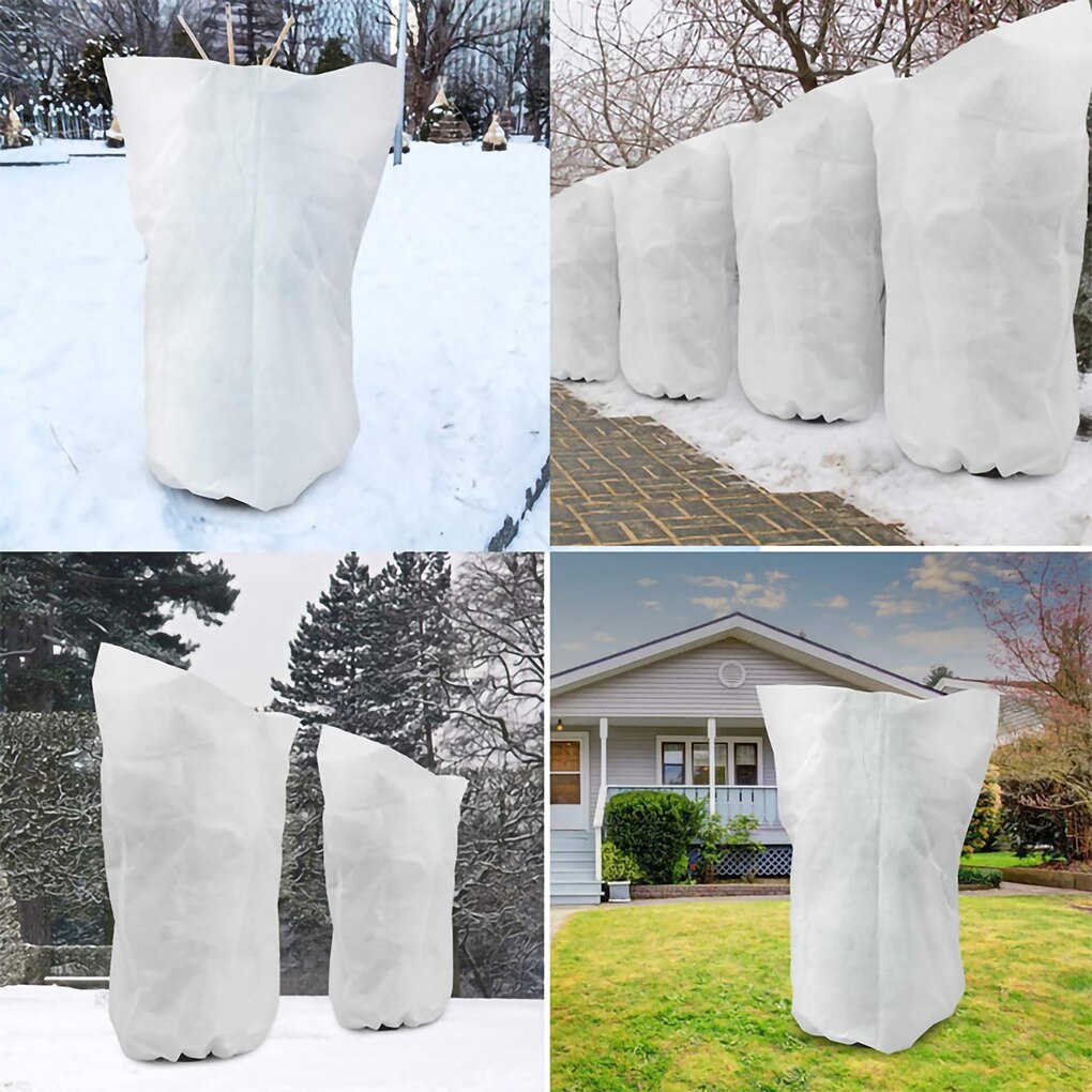 Warm Cover Tree Shrub Plant Cover Protect Bag Frost Protection Winter Protection Against Cold Crowns Protectors with Drawstring