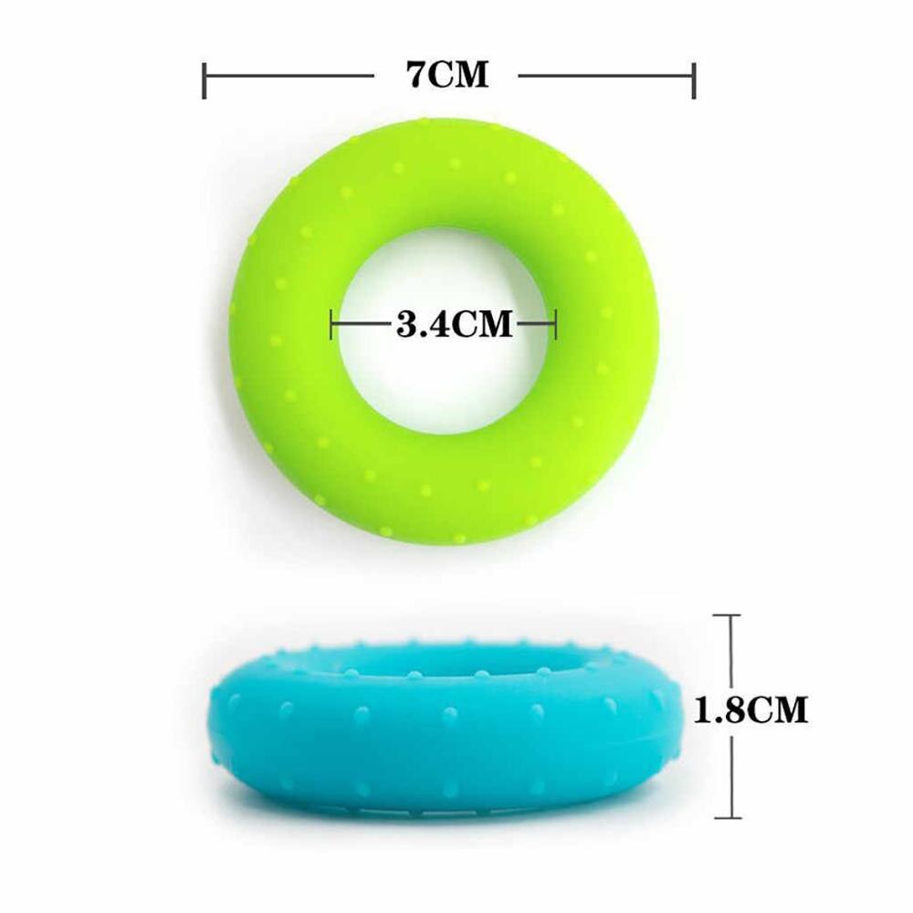 1 pieza de agarre de mano de dedo 20LB-60LB silicona fuerza Trainer Ring Gripper expender dedo entrenamiento Fitness entrenamiento Power Hand Grips