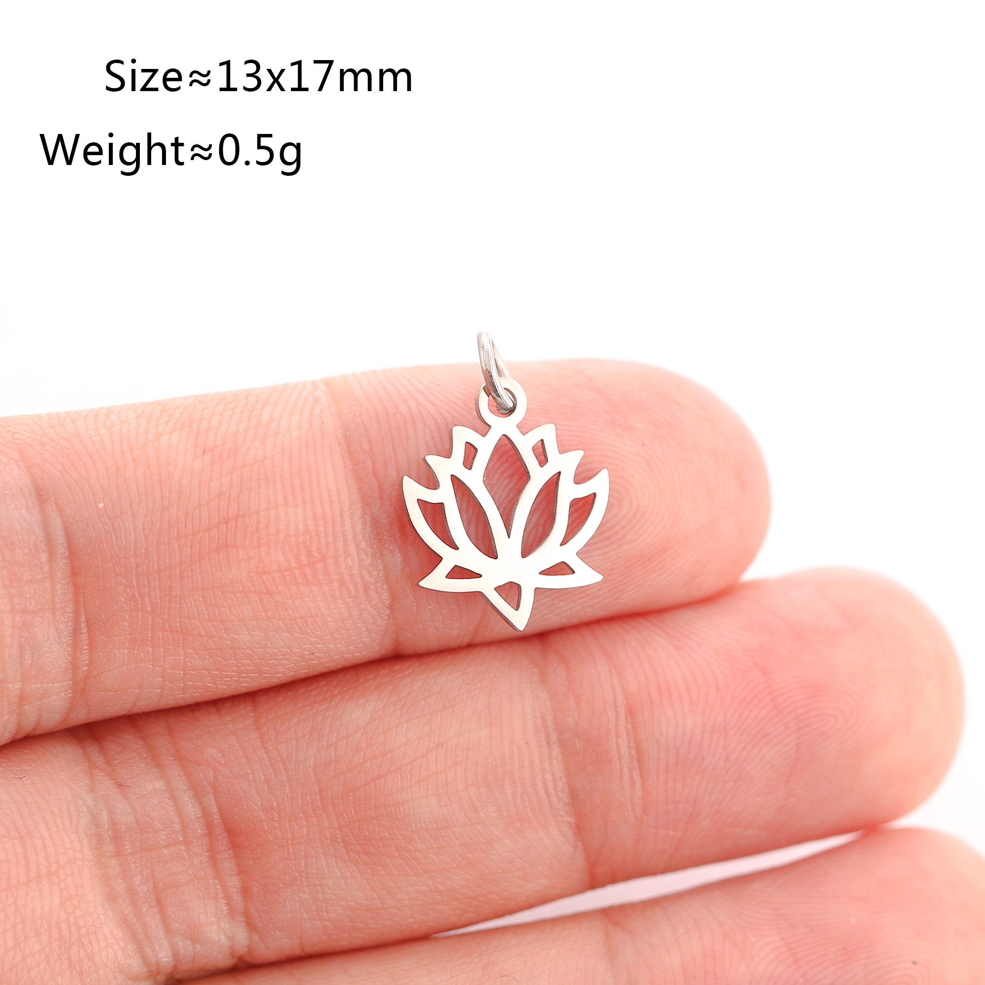 5 stuks/set dierenklauw bedeltjes van roestvrij staal: kat/olifant/kolibrie/yoga bedeltje voor het maken van doe-het-zelf kettingen, oorbellen, sieraden en hangers: Geen