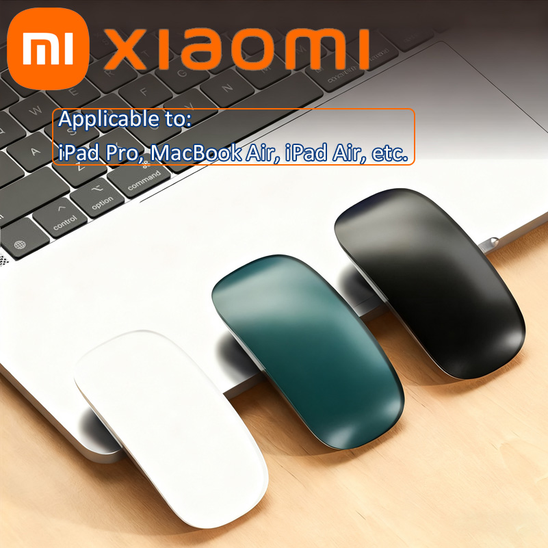 Xiaomi mouse sem fio silencioso recarregável computador bluetooth mouse fino ergonômico pc ratos mágicos para apple macbook microsoft ipad