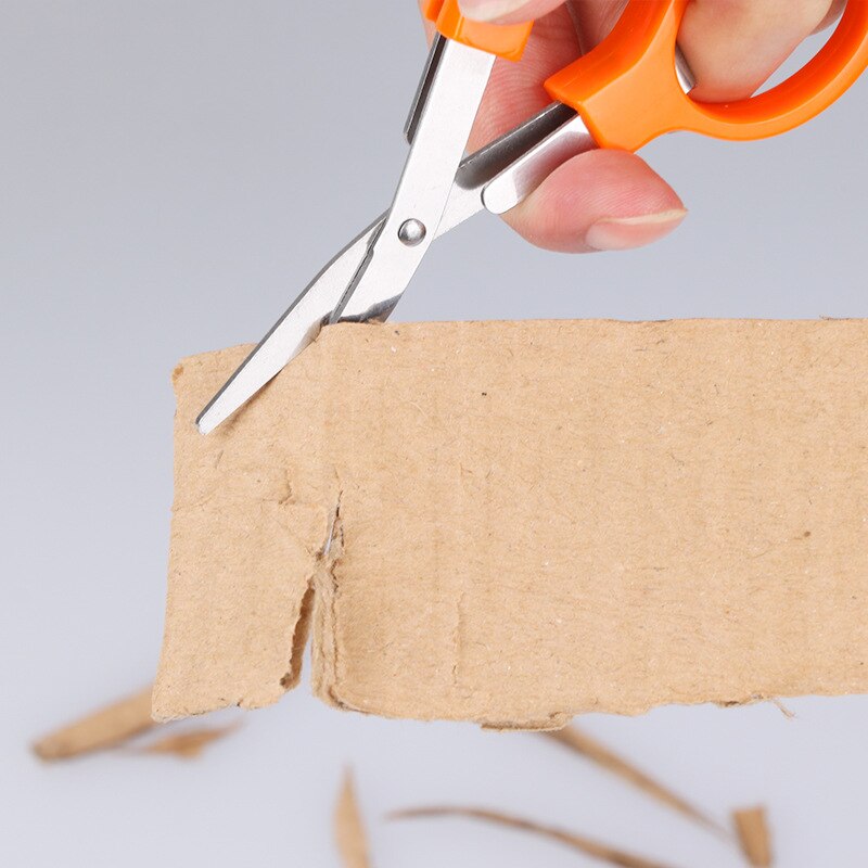 Multifunctionele Vouwen Schaar Briefpapier Diy Gereedschap Plastic Handvat 8 Woorden Stretch Scharen Rvs Veilig Schaar Voor Kind