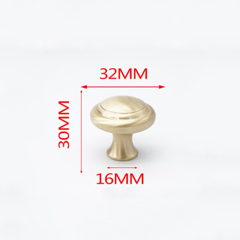 Round Brass Dresser Knob Drawer Handle Cabinet Door Handle Furniture Antique Kitchen Handle: style 6
