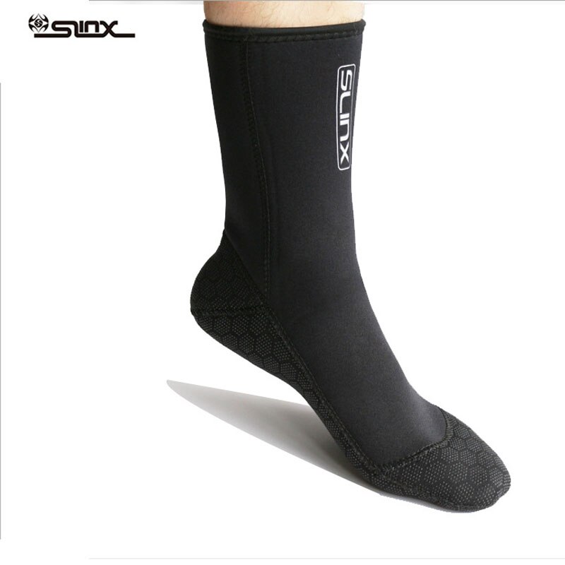 Neoprene Water Fin Sock Diving Wetsuits Sock 3MM for Women Men, Thermal Beach Sock Anti Slip Flexible for Snorkeling Surfing