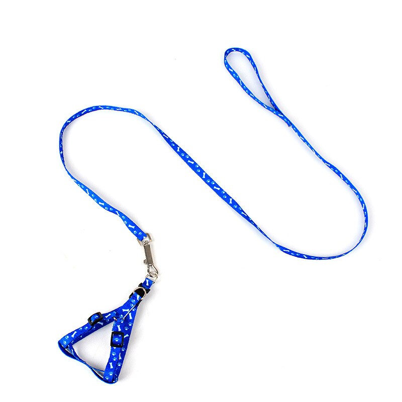 Conjunto de arnés y correa con estampado de hueso para perro, conjunto de para Chihuahua, para perros pequeños, accesorios ajustables para cachorros que caminan, Verano