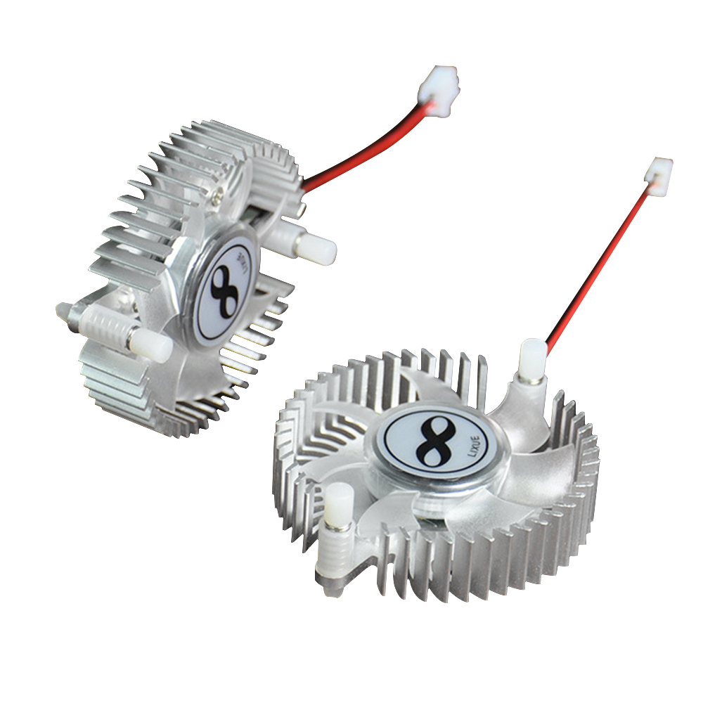 DC 5V 12V Aluminum Alloy Heatsink with Fan High Power Led Heat Dissipation Fan for DIY Desktop PC 5W 10W Cooling Cooler