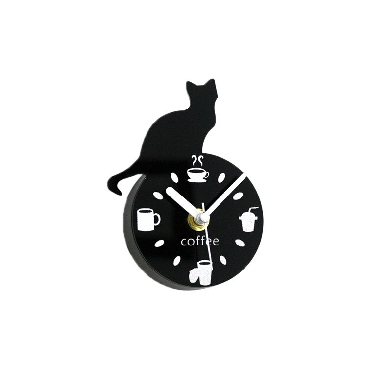 nordisch Moderne 3D kleine nette katze kühlschrank uhr Heimat nachricht aufkleber küche zubehör Magnet kühlschrank Magnet wanduhr: Farbe 2