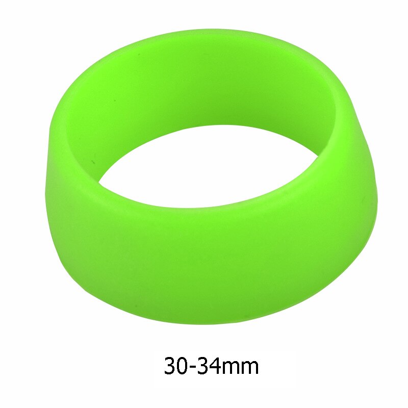 Sykkelstolpe gummiring mtb sykkel vanntett støvdeksel silikon setepinne sak beskyttende sykkel tilbehør: Grønn 30-34mm
