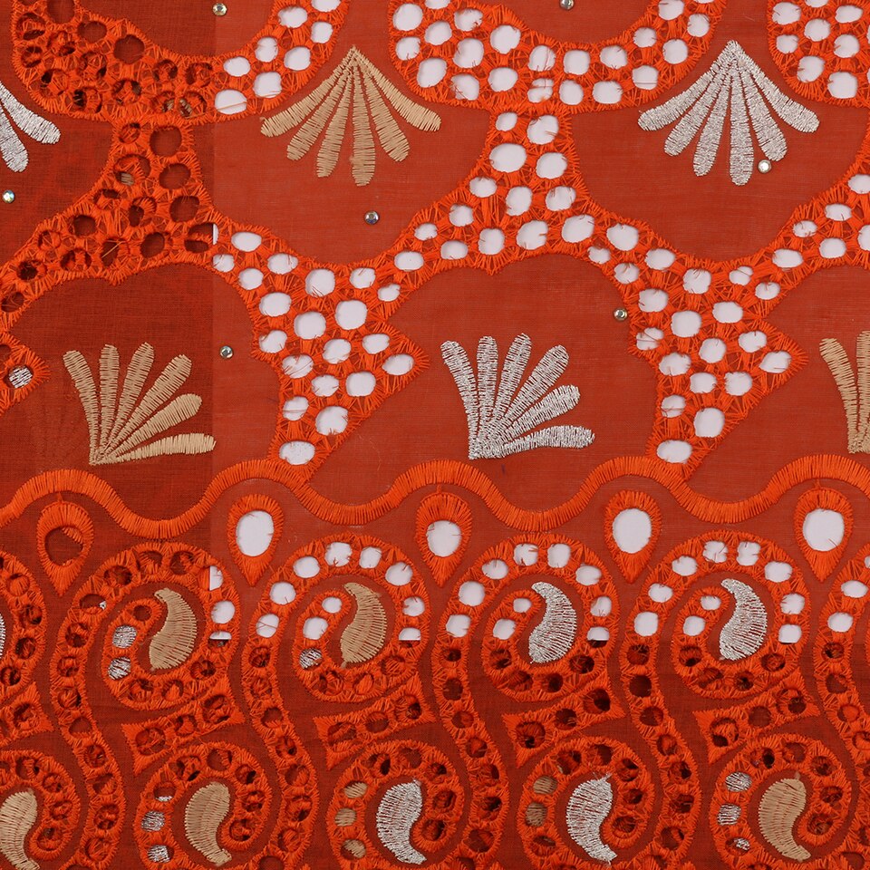 Fransk blonde stof afrikansk stof blonde schweizisk blonde med hulsten farverige  ks3014b