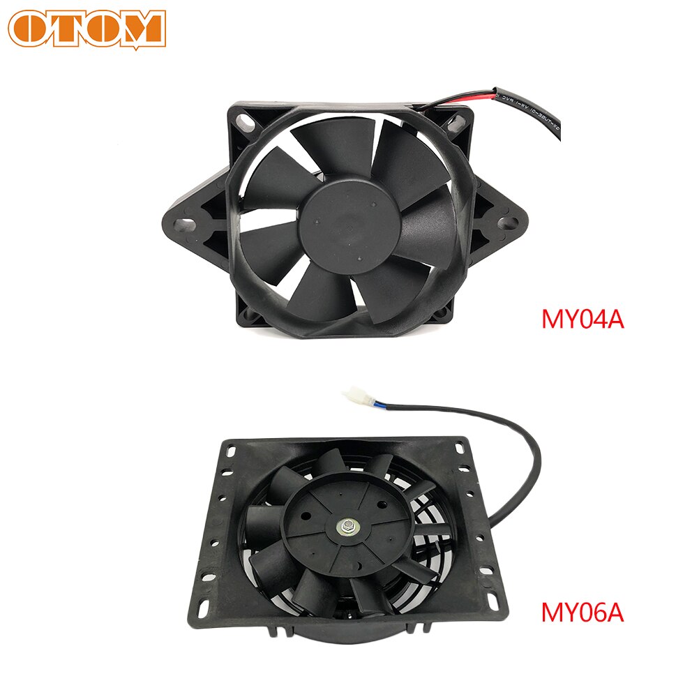 OTOM Universal Motorcycle Cooling Fan Dirt Pit Bike ATV Quad Oil Cooler Water Radiator Electric 12V For KTM Honda Yamaha Kawasak
