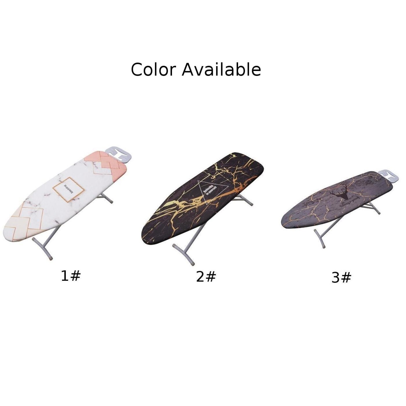 140*50CM Marble Cloth Printed Ironing Board Cover Protective Non-slip Thick Colorful Iron Board Panel Partition Heat Insulation