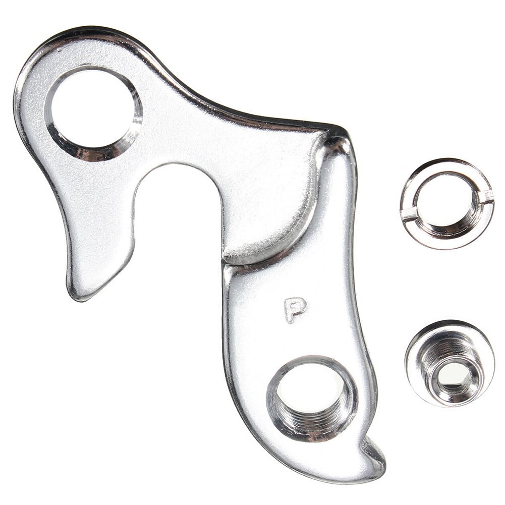 Aluminum Alloy Silver Bicycle Frame Parts Lug Fixed Transmission Rear Derailleur Hanger Cycling Frame Gear Tail Hook Parts