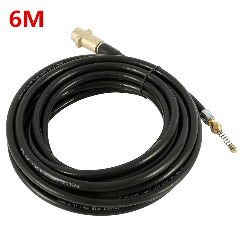 6m 10m 15m 20 meters 2320psi 160bar Sewer Drain Water Cleaning Hose Pipe Cleaner for Karcher K Series High Pressure Washer: Silver