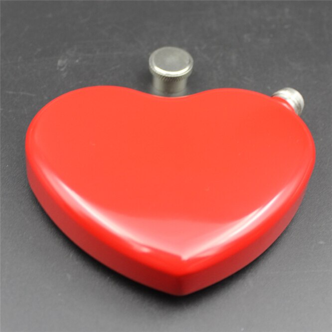 5pcs Heart shape Hip Flask stainless steel portable flask 4.4oz wine pot High flagon 125ml nice for women