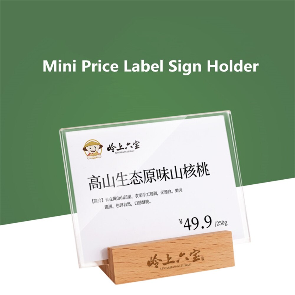 9cm X 6cm Mini Sign Display Holder L Shape Clear A... – Vicedeal