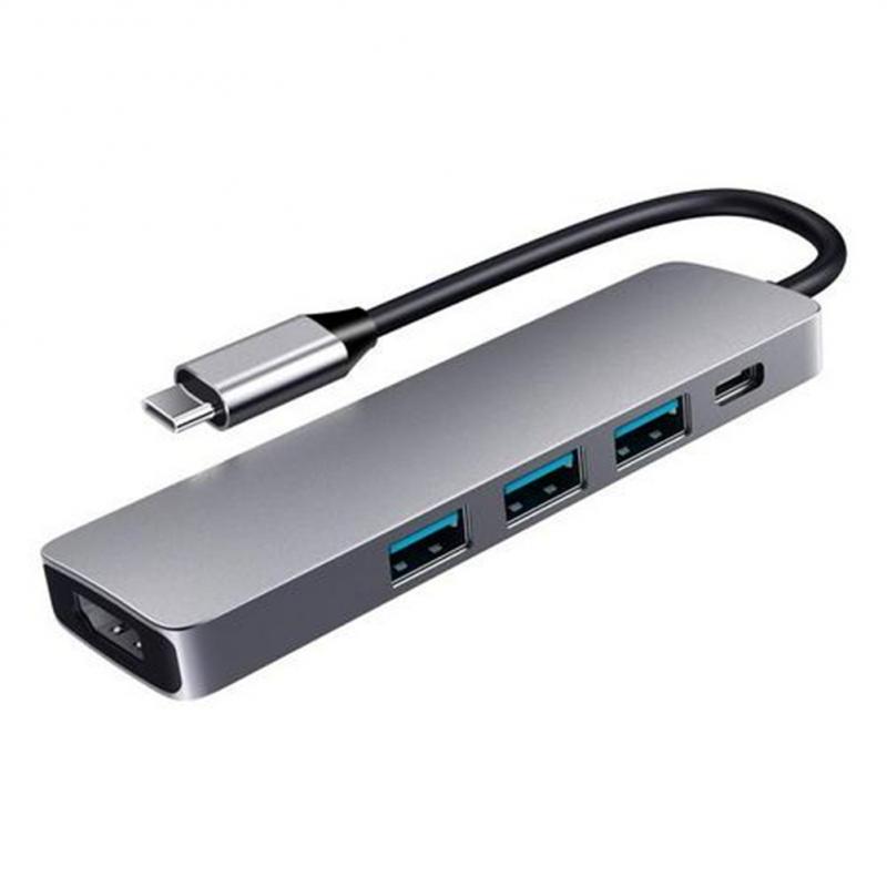 USB Typ C Hub USB C Zu HDMI-kompatibel RJ45 SD Leser PD 100W Ladegerät USB 3,0 Hub für MacBook Profi Dock Bahnhof Splitter: HC-13D