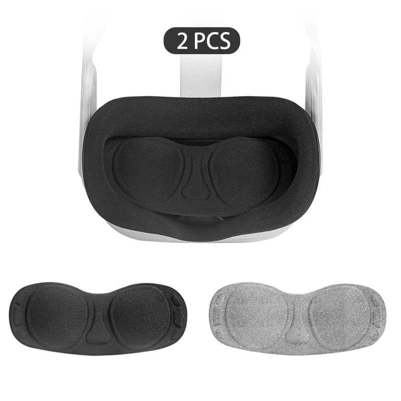 2 stück staubdichte vr-linsen-schutzhüllen mit kratzschutz für oculus quest 2 vr headset-brillen-zubehör