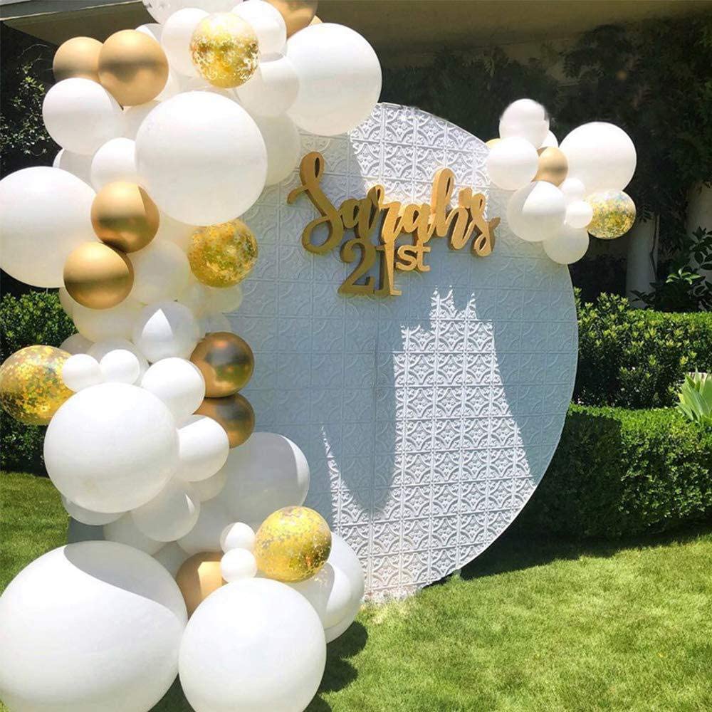 White Themed Balloon Garland Arch Kit Bride to be Latex Balloon Wedding Birthday Party Decoration White Globos Baby Shower