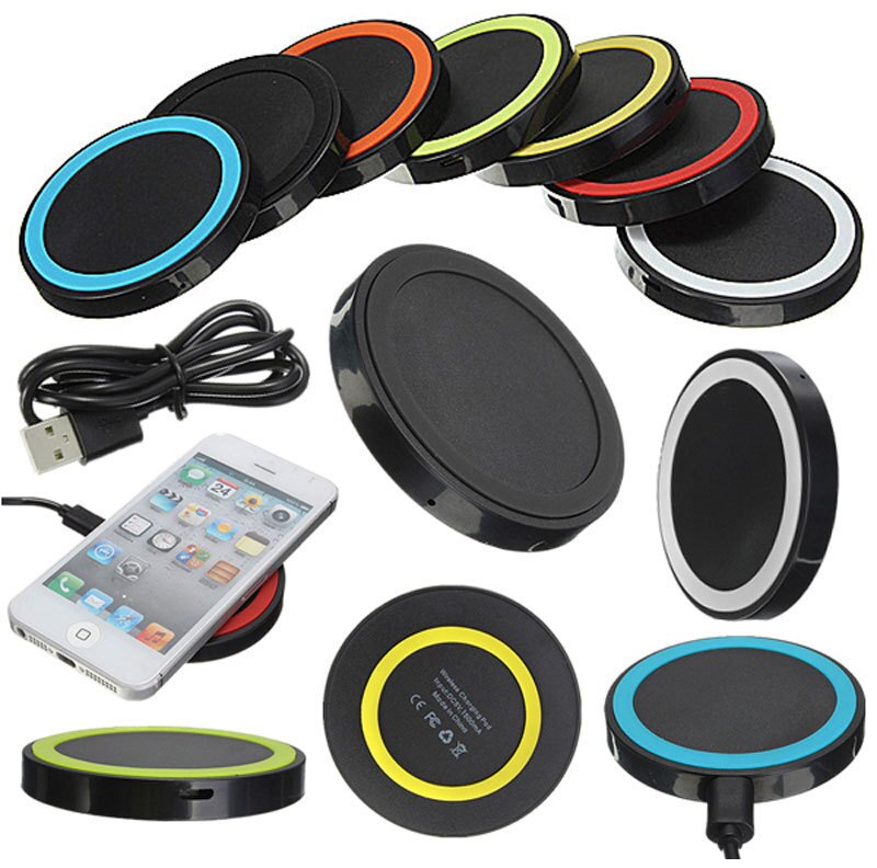 Bilmåtte qi trådløs opladning til android iphone samsung type-c telefon lynoplader launcher 5v/1a overtemperaturbeskyttelse