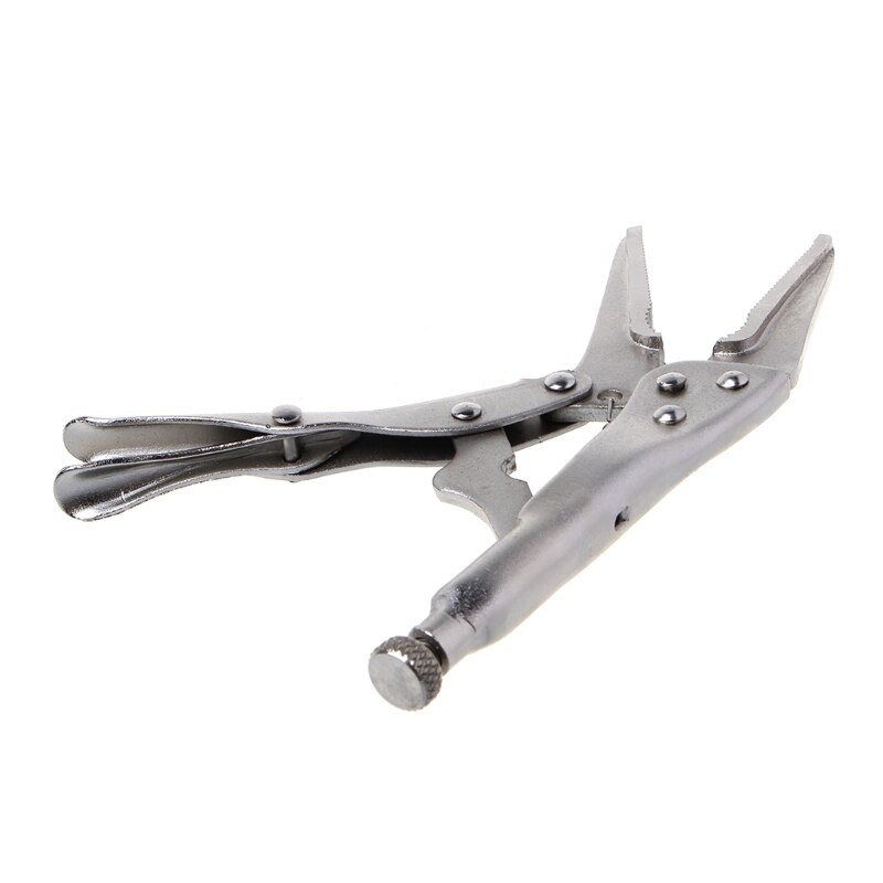 7 pouces pince de verrouillage Long nez droit mâchoire serrure étau poignée pince outil à main 165mm