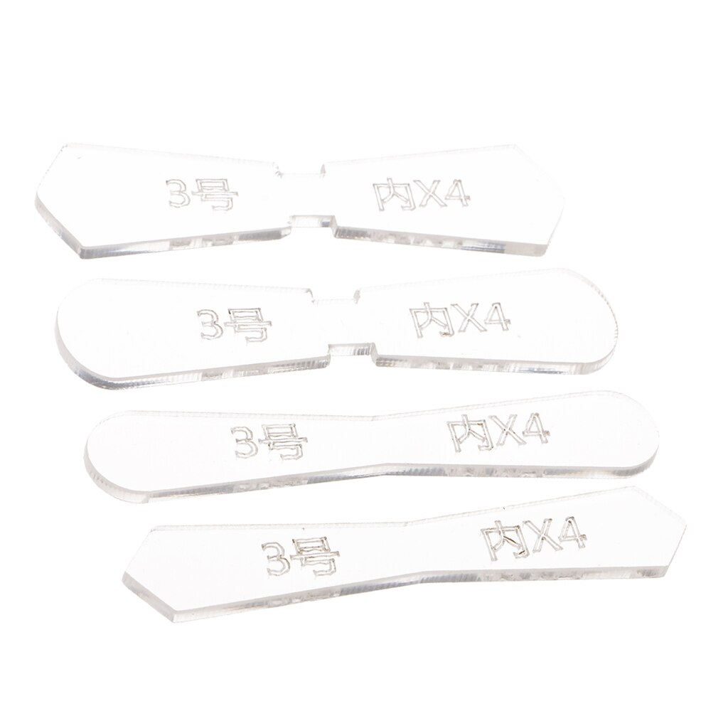 DIY Leather Craft Acrylic Pattern Stencil Template for Zipper Pulls Sliders