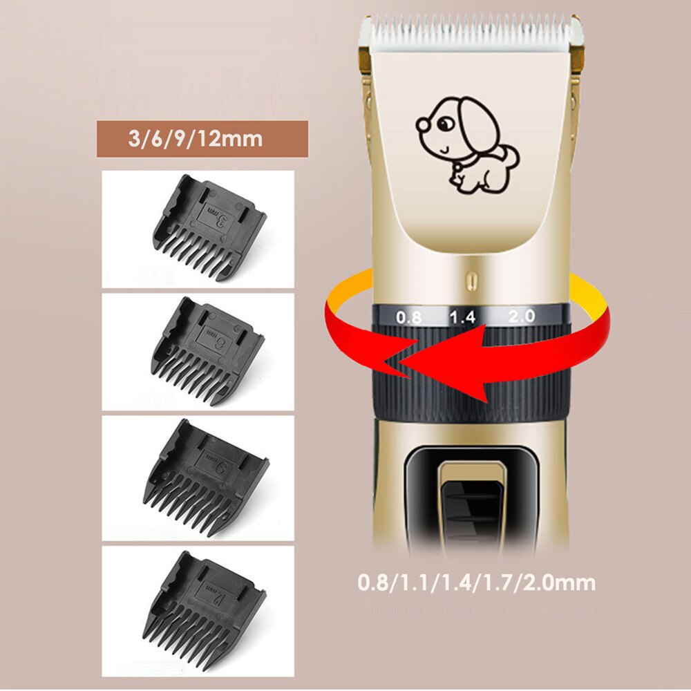 Electrical Pet Clipper Grooming Kit Rechargeable Pet Cat Dog Hair Trimmer Shaver Set Hair Cutting Machine