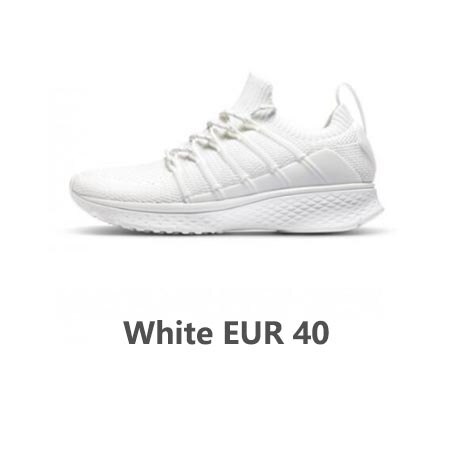 Zapatillas Xiaomi Sneaker 2 Mijia, zapatillas para correr, zapatillas deportivas uni-moulding con absorción de impacto, sistema de bloqueo de espina de pescado, amplificador de tejido elástico para hombres: White EUR40