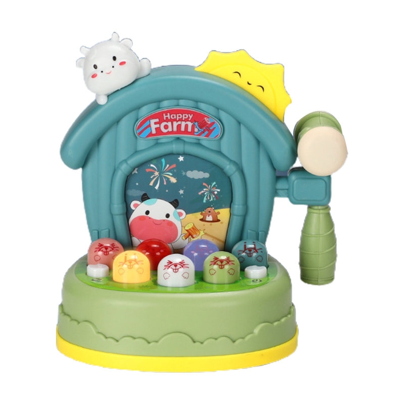 Jouet de bondage avec lumières et sons, jeu d&#39;interaction Parent-enfant pour la Coordination œil-main, jeu de création de bruit: Little cow