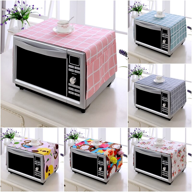Waterproof Microwave Oven Covers with Storage Bag Oil-proof Dust Cover for Microwave Oven Dust Proof Hood Kitchen Accessories