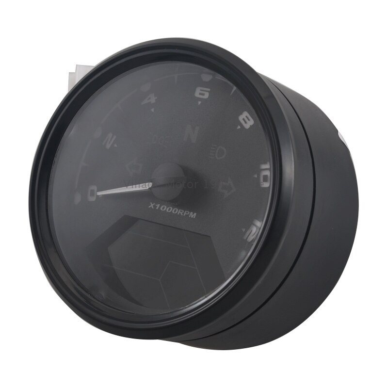 Motorfiets Digitale Meter 8-18V Universele Lcd Digitale Motorfiets Snelheidsmeter Multifunctionele Voor 2-4 Cilinders cafe Racer