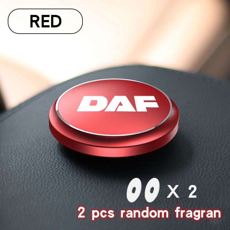 Désodorisant de voiture d'aromathérapie, parfum de saveur, forme d'ovni, décor de parfum pour DAF, voiture xf 95 105 cf lf van, accessoires de camion: Rouge