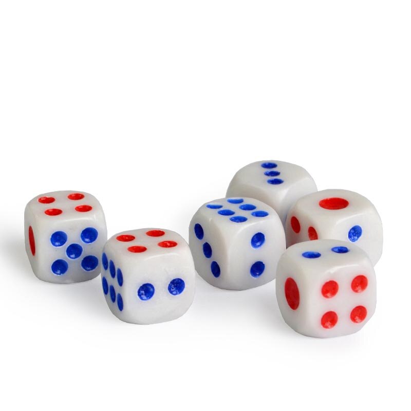 10 Stuks Standaard Plastic 10 Mm Game Wit Dice Die Bar Gaming Supplies