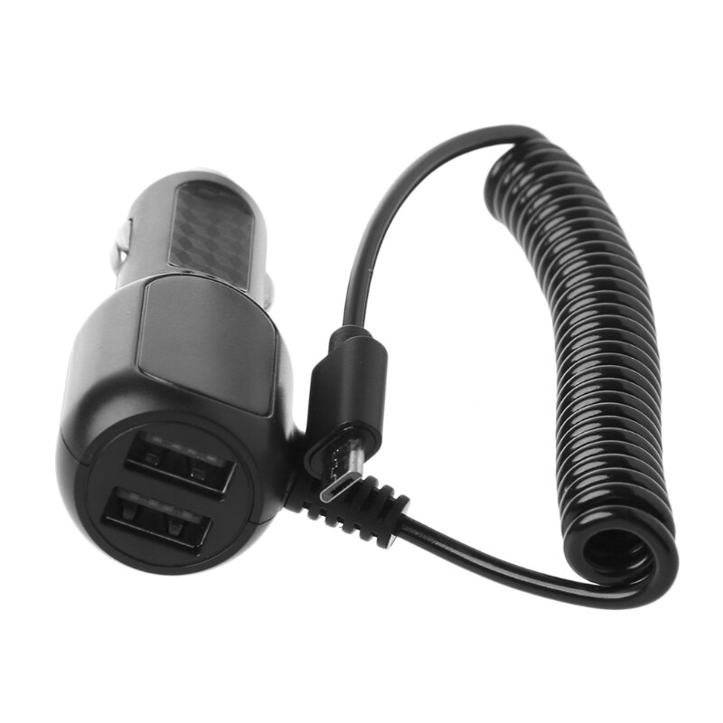Dual USB Fast Charging Car Charger Adapter Micro USB Data Cable For Android Phone