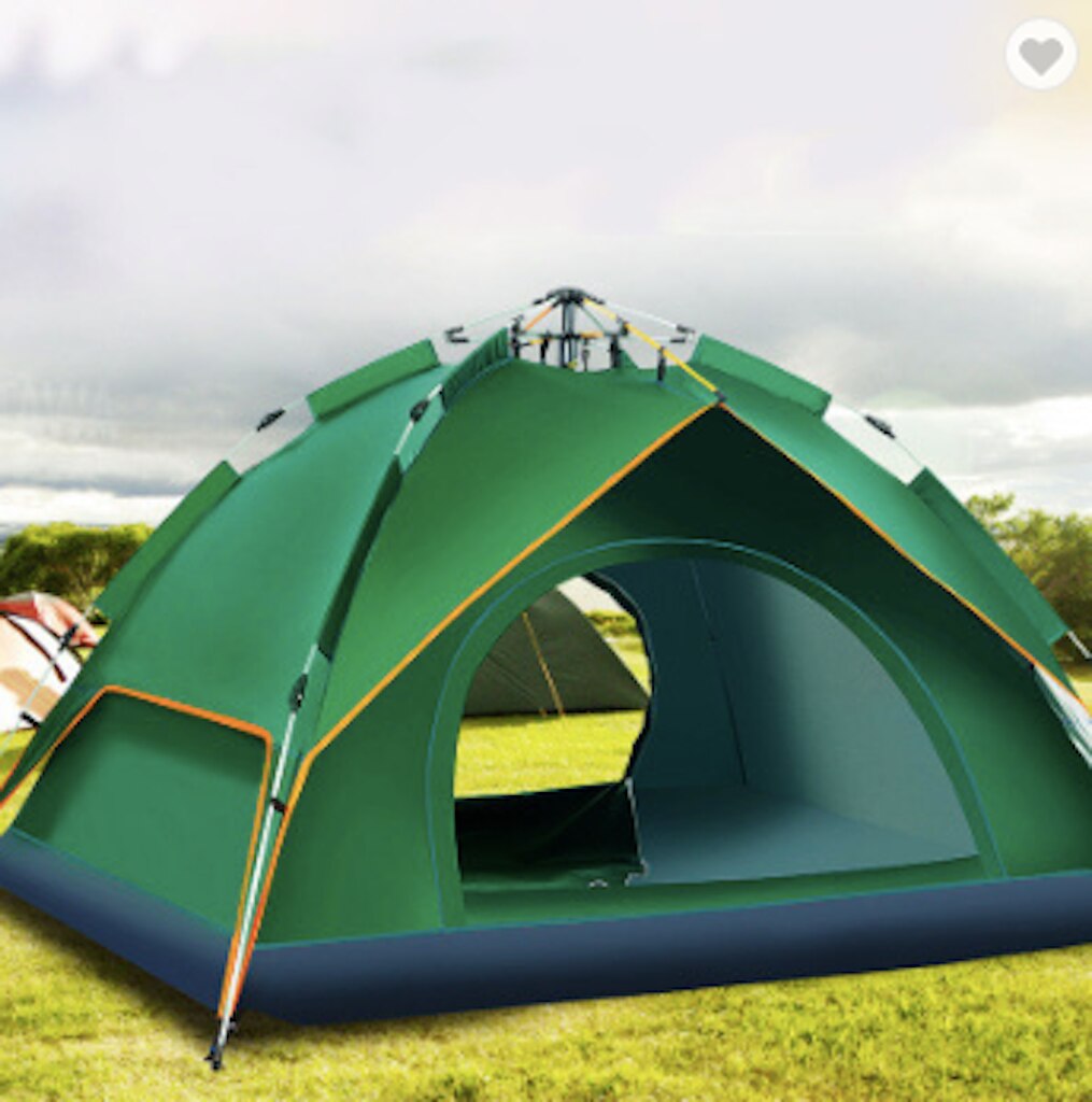 Two-person outdoor portable double-decker waterproof camping beach tent