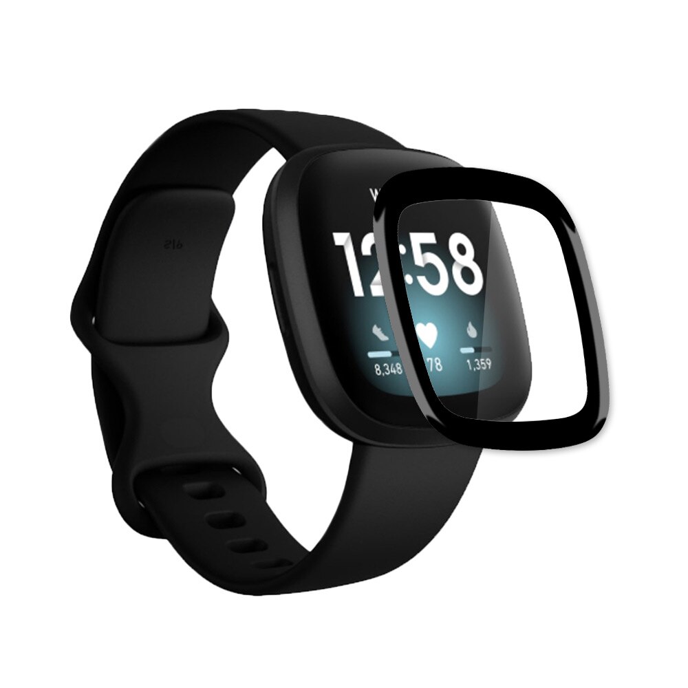 Soft Clear Full Coverage Protective Film Smart Watch Guard For Fitbit Versa Versa 2 3 Sense Smart Watch 3D Screen Protector