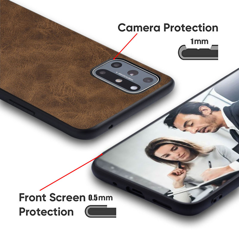 Custodia elegante per Oneplus 12R 13R 11R 13 12 11 10T 10 pro coque premio resistente copertura in pelle pu funda capa